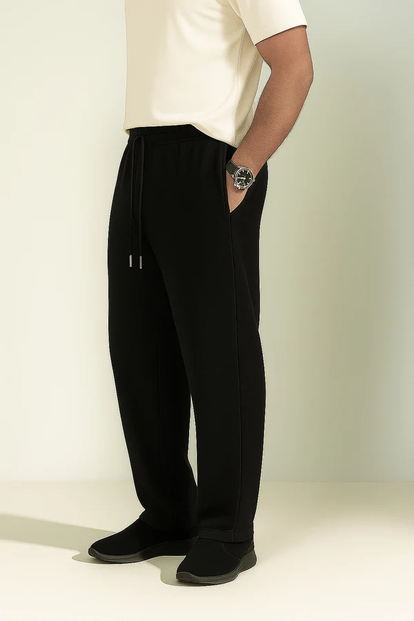 Premium Terry Sweatpants - Black - Nova Looms Fashion Lab