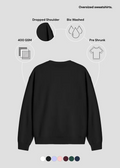 Premium Oversized Sweatshirt - Black - Nova Looms Fashion Lab