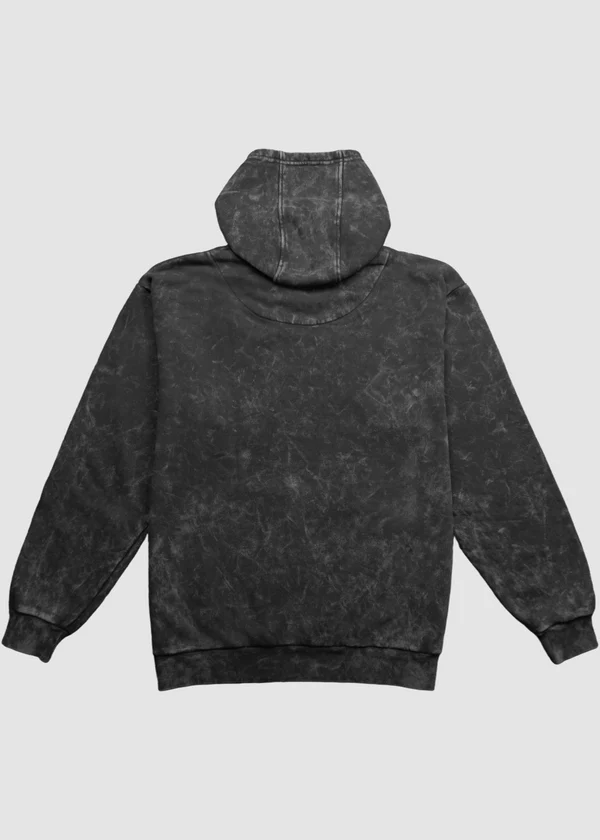Black Acid Wash Hoodie - Nova Looms Fashion Lab
