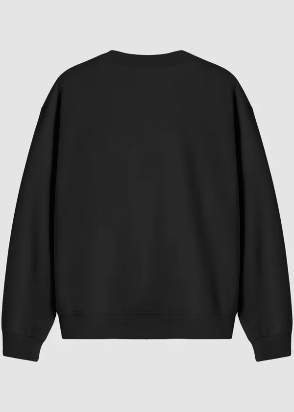 Premium Oversized Sweatshirt - Black - Nova Looms Fashion Lab