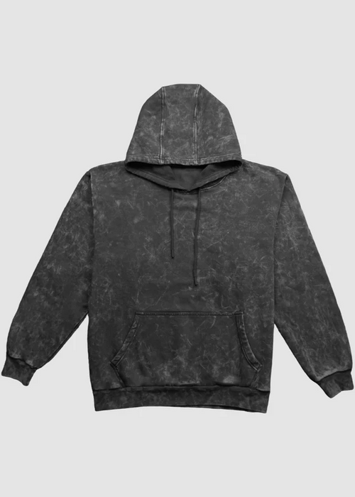 Black Acid Wash Hoodie - Nova Looms Fashion Lab