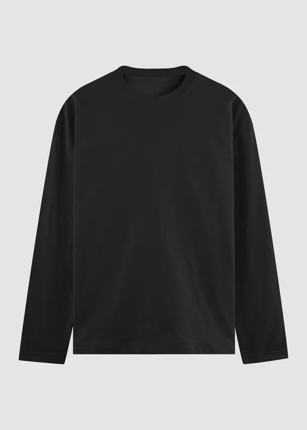 Full Sleeve T-Shirt - Black - Nova Looms Fashion Lab