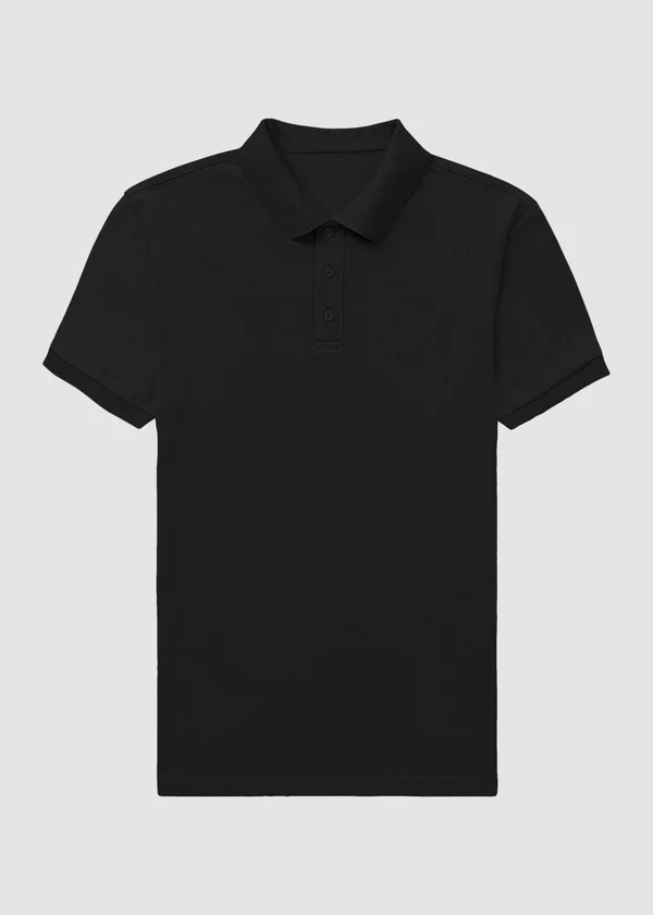Premium Polo T-Shirt - Black - Nova Looms Fashion Lab