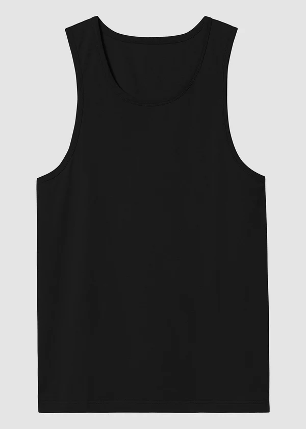 Women's Black Tank Top - 100% Cotton Sleeveless Racerback Top - Nova Looms Fashion Lab