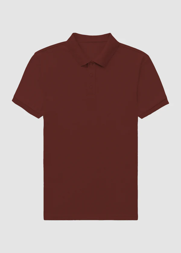 Premium Polo T-Shirt - Brick Red - Nova Looms Fashion Lab