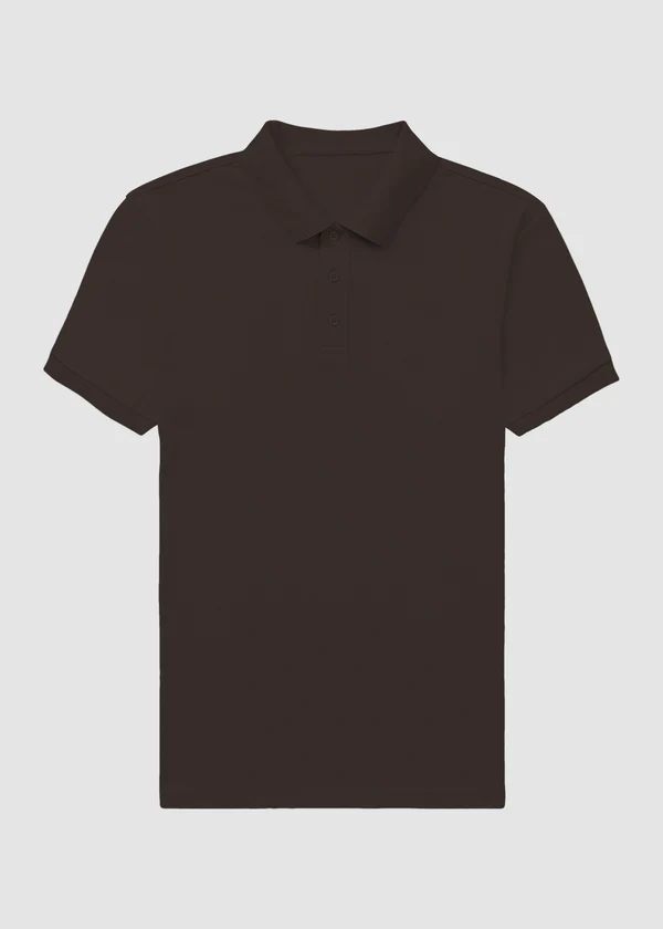 Premium Polo T-Shirt - Coffee Brown - Nova Looms Fashion Lab