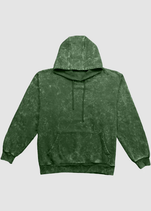 Green Acid Wash Hoodie - Nova Looms Fashion Lab