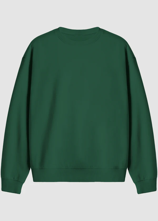 Premium Oversized Sweatshirt - Green - Nova Looms Fashion Lab