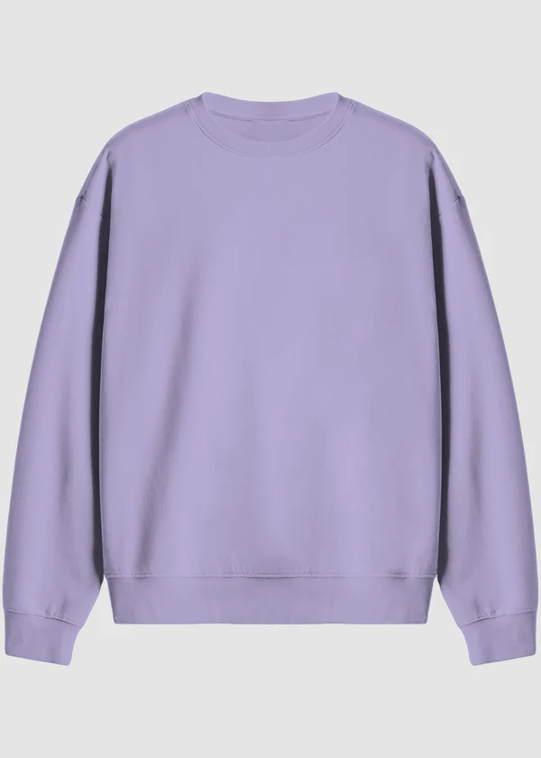 Premium Oversized Sweatshirt - Lavender - Nova Looms Fashion Lab