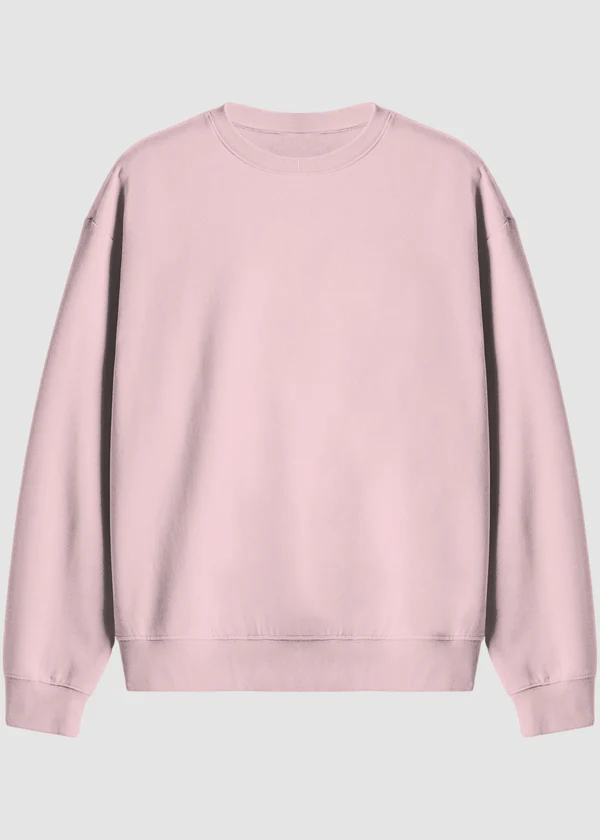 Premium Oversized Sweatshirt - Light Pink - Nova Looms Fashion Lab
