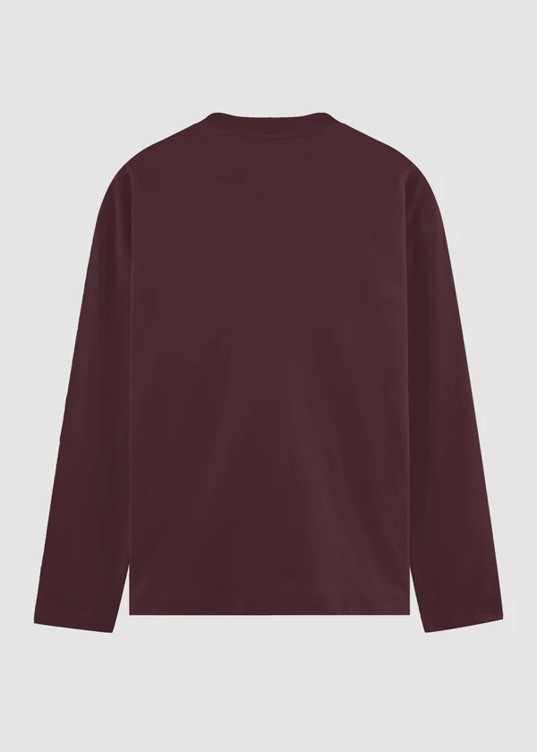 Full Sleeve T-Shirt - Maroon - Nova Looms Fashion Lab