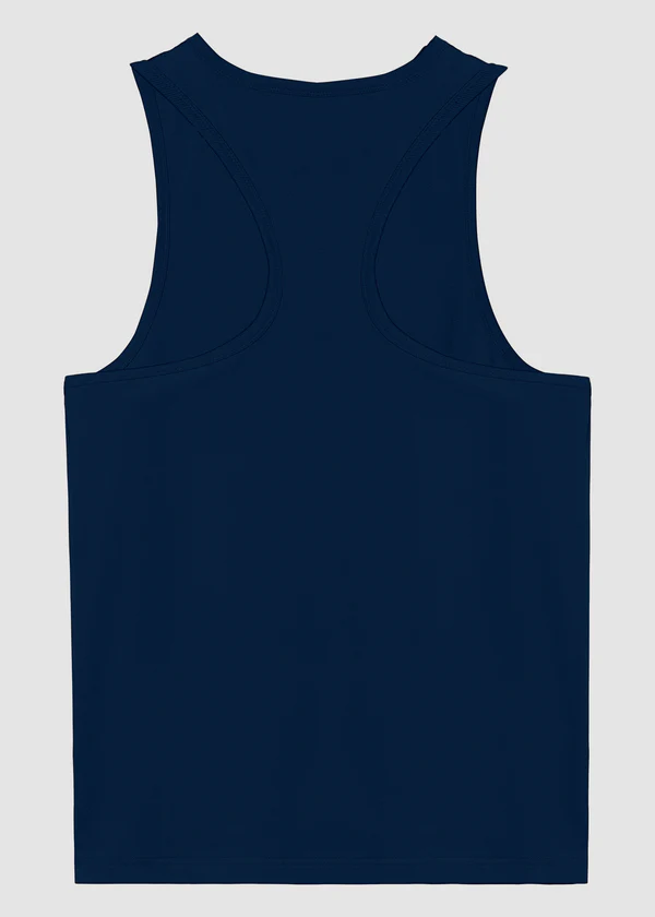 Women's Navy Blue Tank Top - 100% Cotton Sleeveless Racerback Top - Nova Looms Fashion Lab