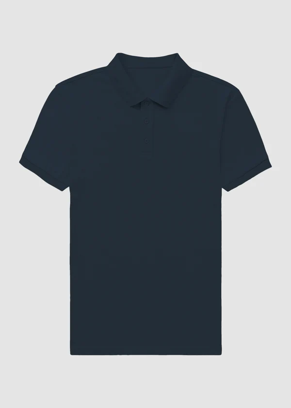Premium Polo T-Shirt - Navy Blue - Nova Looms Fashion Lab