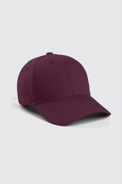 Cotton Drill Baseball Cap - Maroon