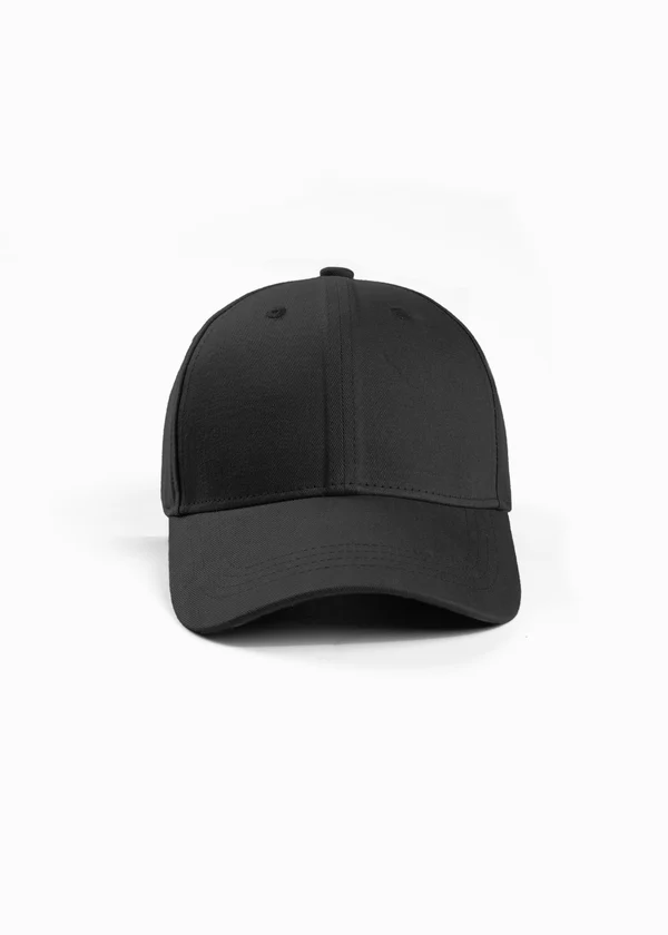 Cotton Drill Baseball Cap - Black - Nova Looms Fashion Lab
