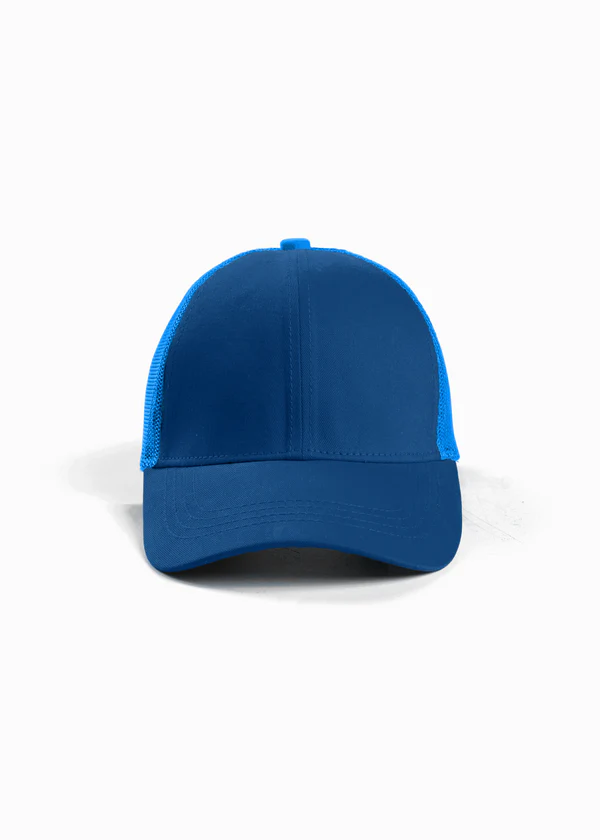 Mesh Trucker Cap - Blue - Nova Looms Fashion Lab
