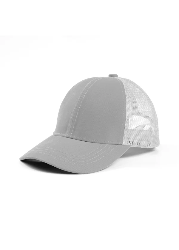 Mesh Trucker Cap - Grey - Nova Looms Fashion Lab