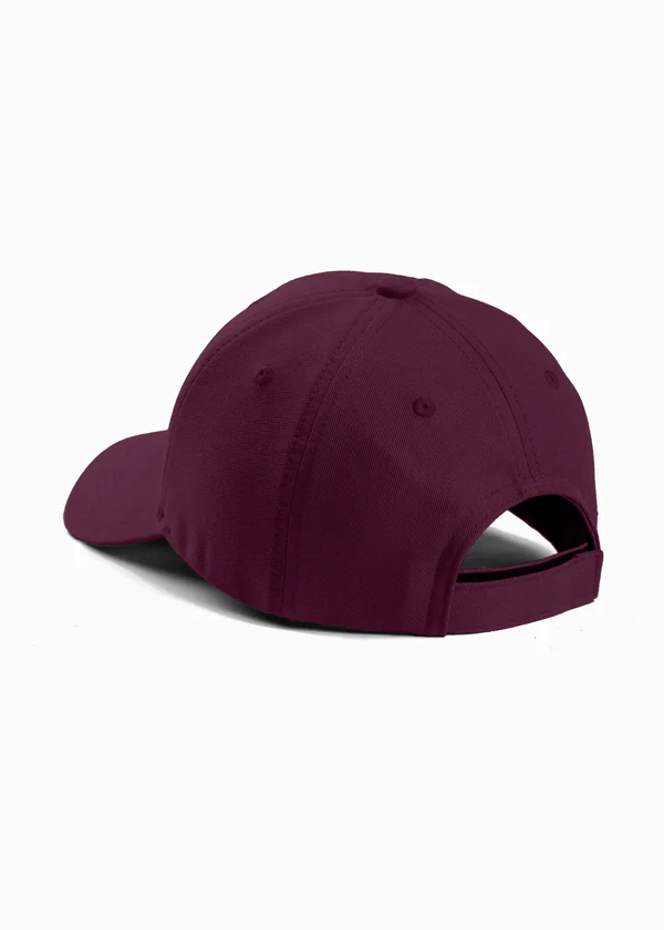 Cotton Drill Baseball Cap - Maroon - Nova Looms Fashion Lab