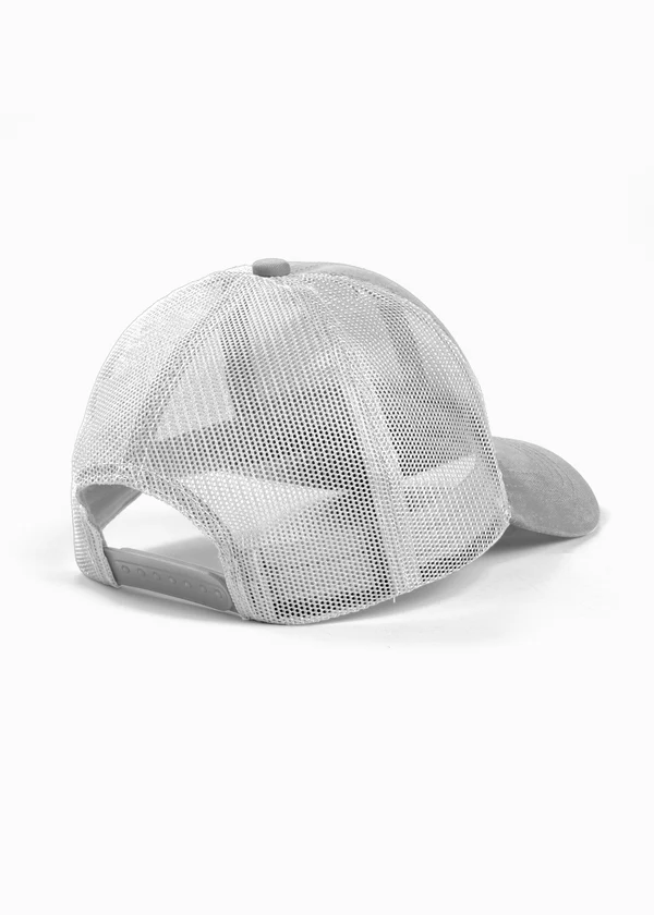 Mesh Trucker Cap - Grey - Nova Looms Fashion Lab