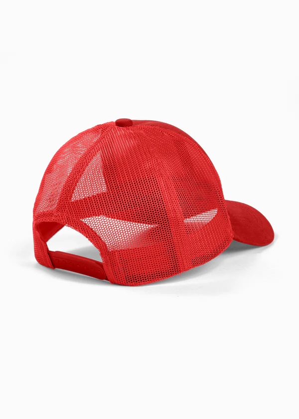 Mesh Trucker Cap - Red - Nova Looms Fashion Lab