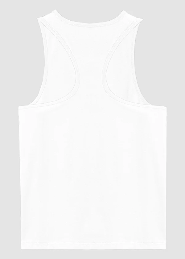 Women's White Tank Top - 100% Cotton Sleeveless Racerback Top - Nova Looms Fashion Lab