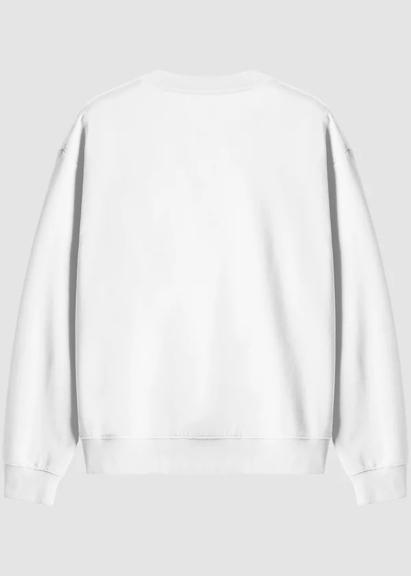 Premium Oversized Sweatshirt - White - Nova Looms Fashion Lab