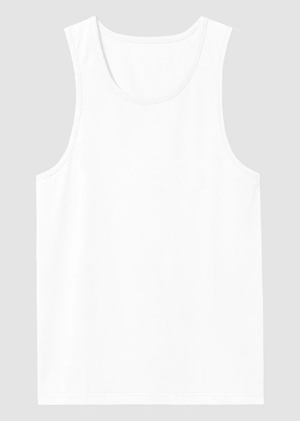 Women's White Tank Top - 100% Cotton Sleeveless Racerback Top - Nova Looms Fashion Lab